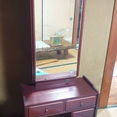 【好評完売！】中古　時代物　家具　『鏡台（ドレッサー）•三角コー...
