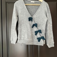 フラワー　チャイナ風　カーディガン　