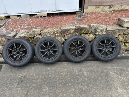 ワタナベ　15インチ　4穴　PCD100 バリ溝