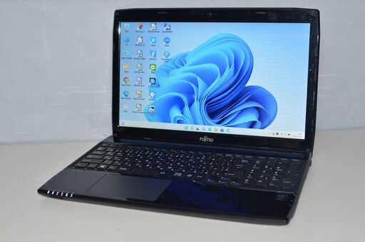 中古ノートパソコン Windows11+office 爆速SSD240GB 富士通 AH45/M core i3-4010U/メモリ8GB/15.6インチ/webカメラ/無線内蔵/ブルーレイ