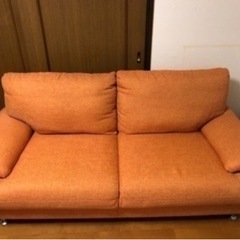 【無料！】本日限り！ニトリ　ソファ　オレンジ