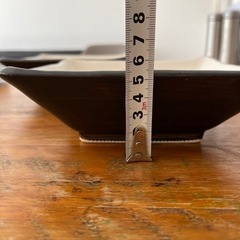 スクエア　深皿　2枚セットの画像