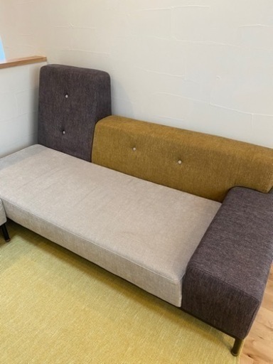 クラッシュゲート | ソファ | 180cm | オットマン付き