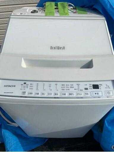 日立　全自動洗濯機　ビートウォッシュ　2021年式　7kg　BW-V70G