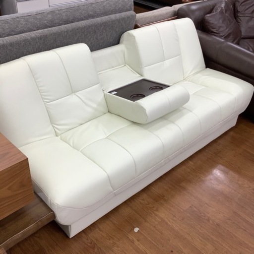 ソファーベッド　ホワイト