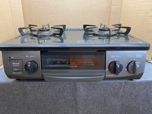 I607 ? 2020年製♪ Rinnai 都市ガステーブル ★ 水無し片面焼きグリル ! ⭐ クリーニング済 