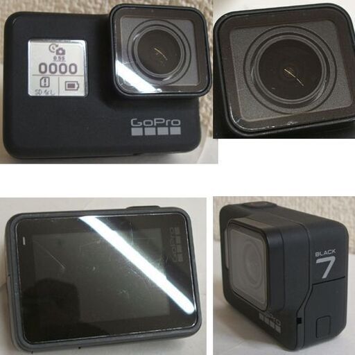 GoPro HERO7 Black アクションカメラ 付属品多数有り　ビデオカメラ 撮影 自撮り短時間撮影確認済み ☆ PayPay(