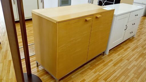 ★ジモティ割あり★  シューズボックス ナチュラル H70×D42.5×W90.5 クリーニング済み YJ153