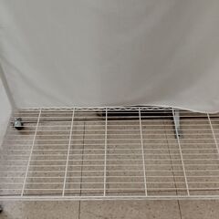 ★ジモティ割あり★  ハンガーラック 白 H188×D52.5×W120.5 クリーニング済み TJ848の画像