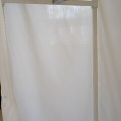 ★ジモティ割あり★  ハンガーラック 白 H188×D52.5×W120.5 クリーニング済み TJ848の画像