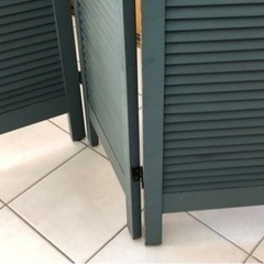 木製 折り畳み 3連 パーテーション の画像