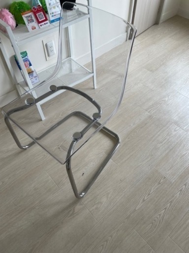 透明椅子2脚セット