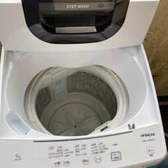 値下げ　日立全自動洗濯機5kg 2021年購入の画像