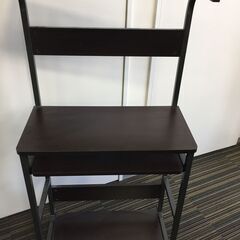 ♪【お早目の引取希望】パソコンデスク パソコンラック 木製 茶 ...