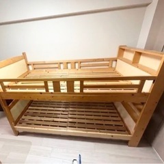 🎀美品　ニトリ  二段ベッド　シングルベッド　階段付き　収納付き🎀