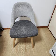 値下げ0円　100cm丸テーブル　回転椅子2脚の画像