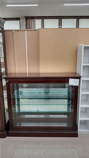 ★店長特別お値引き★  飾り棚 茶 H115.5×D34×W119 クリーニング済み TJ857