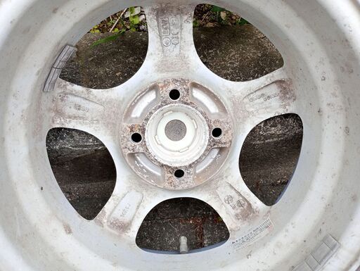 155 65 R14 14x5J PCD100アルミホイールスバル軽自動車から 現状渡し