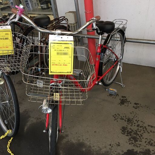 ★店頭にて試乗可★ J2456　良品 シティサイクル自転車　26インチ クリーニング、簡易メンテナンス済み　【リユースのサカイ柏店】 中古自転車 　流山市 中古自転車 松戸市 中古自転車 我孫子市 中古自転車 船橋市 中古自転車 守谷市 中古自転車 取手市 中古自転車
