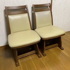 回転式ダイニングチェア（2個）