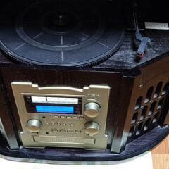 【直接引き取りのみ】レコードプレーヤー付コンポ