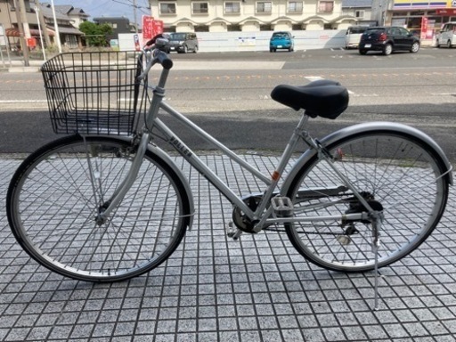 【27インチ自転車】6段変速付　チェーン、鍵新品❗️スペアキーあり　フカフカサドル使用　若林自転車　膳所店　SALE中❗️