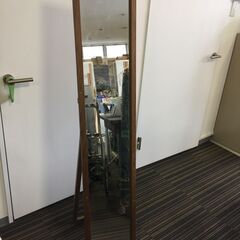 ♪【あげます！0円】お早目の引取希望 全身鏡 カガミ ミラー 木...