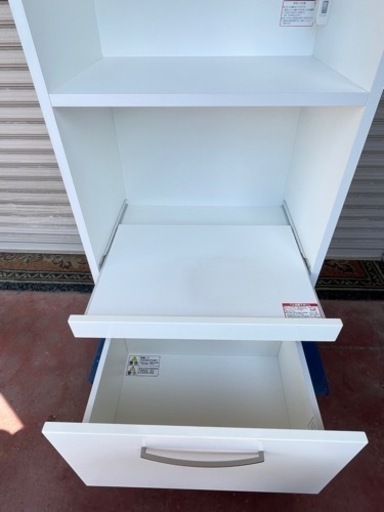 【値下げしました】NITORI ニトリ/美品/レンジボード(コパンT60RB WH)/食器棚/キッチン収納/キッチン収納/スリム/スラ
