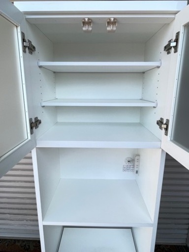 【値下げしました】NITORI ニトリ/美品/レンジボード(コパンT60RB WH)/食器棚/キッチン収納/キッチン収納/スリム/スラ