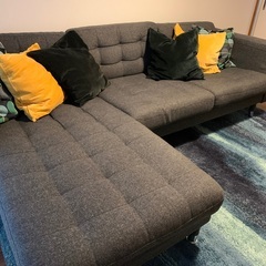 値下げ！IKEA ソファ　LANDSKRONA 3-4人掛け　7月1-10日引き渡し希望の画像