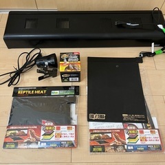 爬虫類飼育セット 木製ゲージ 照明器具 保温器具