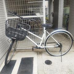 パンクした自転車