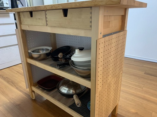 値下げ！IKEA キッチン作業台テーブル　FORHOJA 7月1-10日引き渡し希望