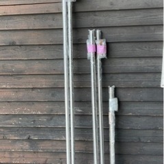 廃材ロス DIY ハンガーパイプ長さ900㍉壁付ソケット付