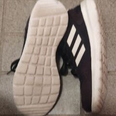 adidas/アディダス☆ブラック✕ホワイトスニーカー［23センチ］の画像