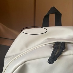白いリュック　の画像