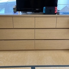 ワイドチェスト　大型収納　衣類、食器収納の画像