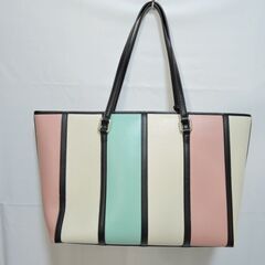 クレリア Clelia Bellezza / CL-22130-6 切り替えバッグ トートバッグ パステルカラー 大きめの画像