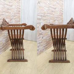 イタリア製 ITALY サヴォナローラ・サボナーラ 折り畳み式 木製チェア