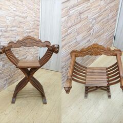 イタリア製 ITALY サヴォナローラ・サボナーラ 折り畳み式 木製チェア