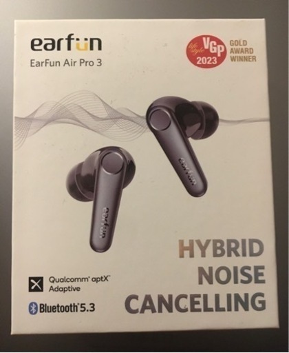 【ワイヤレスイヤホン】earfun Air Pro3【完動品】