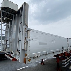 平成17年日本フルハーフ・セミトレーラー今年も出品！福岡県より。引取等条件あり・格安売切り！2軸・アルミ平トレーラーの画像