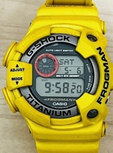 ★動作良好　G-SHOCK/Gショック イエロー FROGMAN/フロッグマン/潜水カエル/DW-9900GF-9JF /000