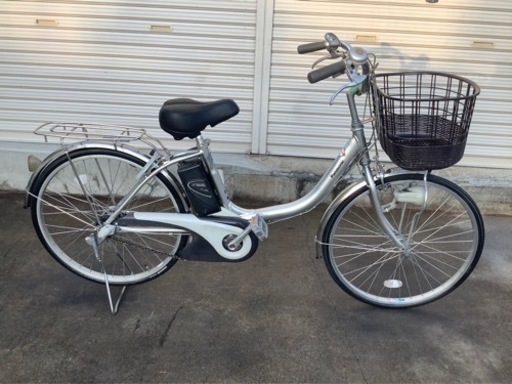 61 パナソニック電動アシスト自転車vivi  24インチ シルバーボディー
