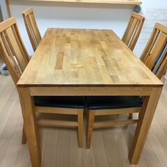 ダイニングテーブル５点セット【決まりました】