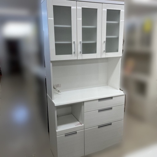 NITORI DAHLIA ニトリ キッチンボード、食器棚、幅100cm Used/美品