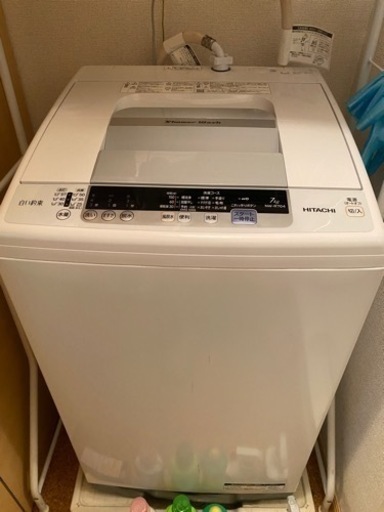 HITACHI 全自動洗濯機　白い約束　7kg 2019年製
