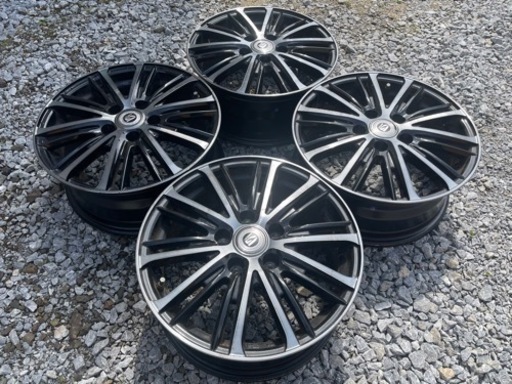ワ）weds ウェッズ Fang GYLE 16×6.5J +47 5H PCD114.3 ブラックポリッシュホイール ハブ径60㎜ 