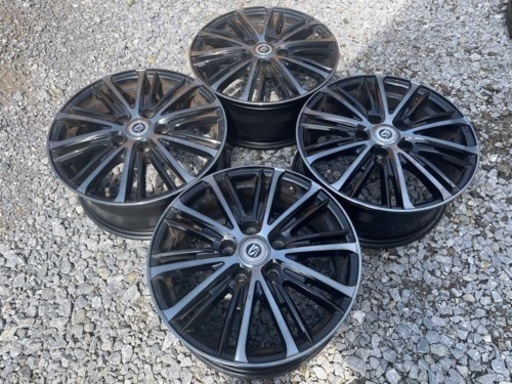 ワ）weds ウェッズ Fang GYLE 16×6.5J +47 5H PCD114.3 ブラックポリッシュホイール ハブ径60㎜ 