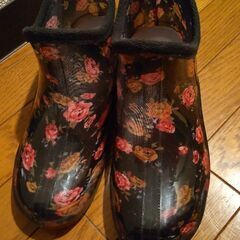 レインブーツ花柄２４センチの画像